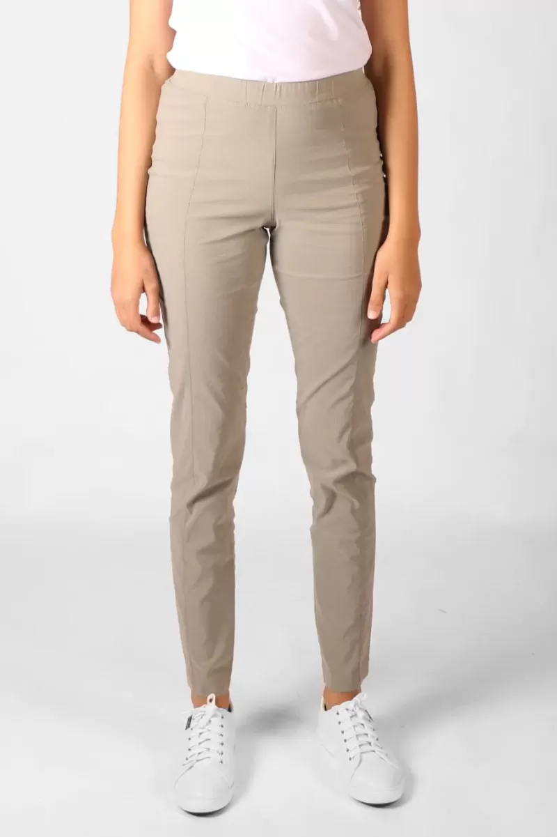 VERGE ACROBAT Acrobat Skinny Leg Pant By Verge In Caper