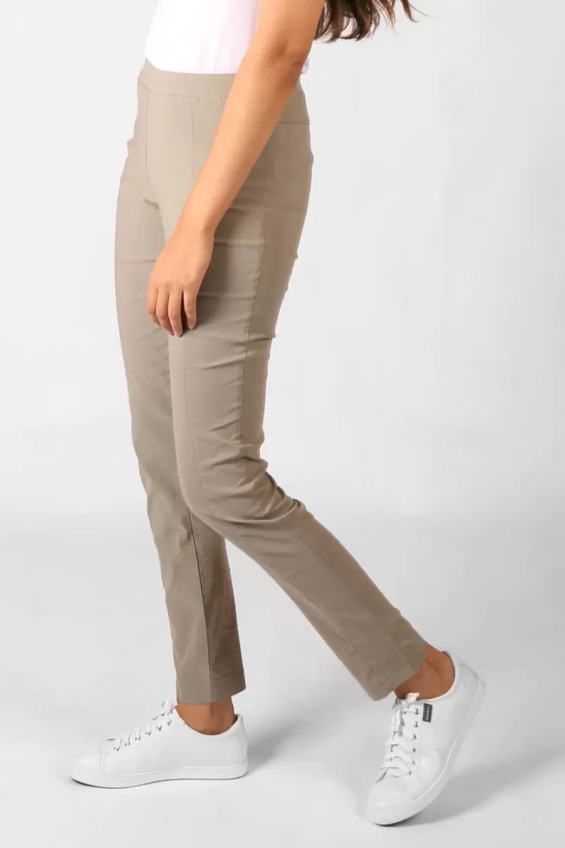 VERGE ACROBAT Acrobat Skinny Leg Pant By Verge In Caper