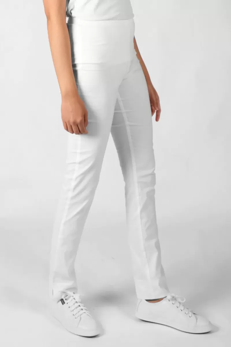 VERGE ACROBAT Acrobat Slim Leg Pant In White By Verge