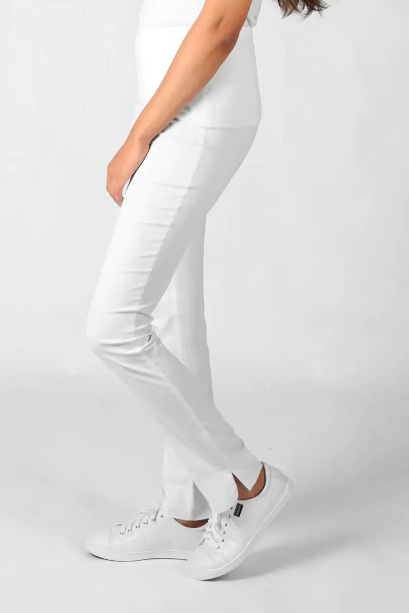 VERGE ACROBAT Acrobat Slim Leg Pant In White By Verge