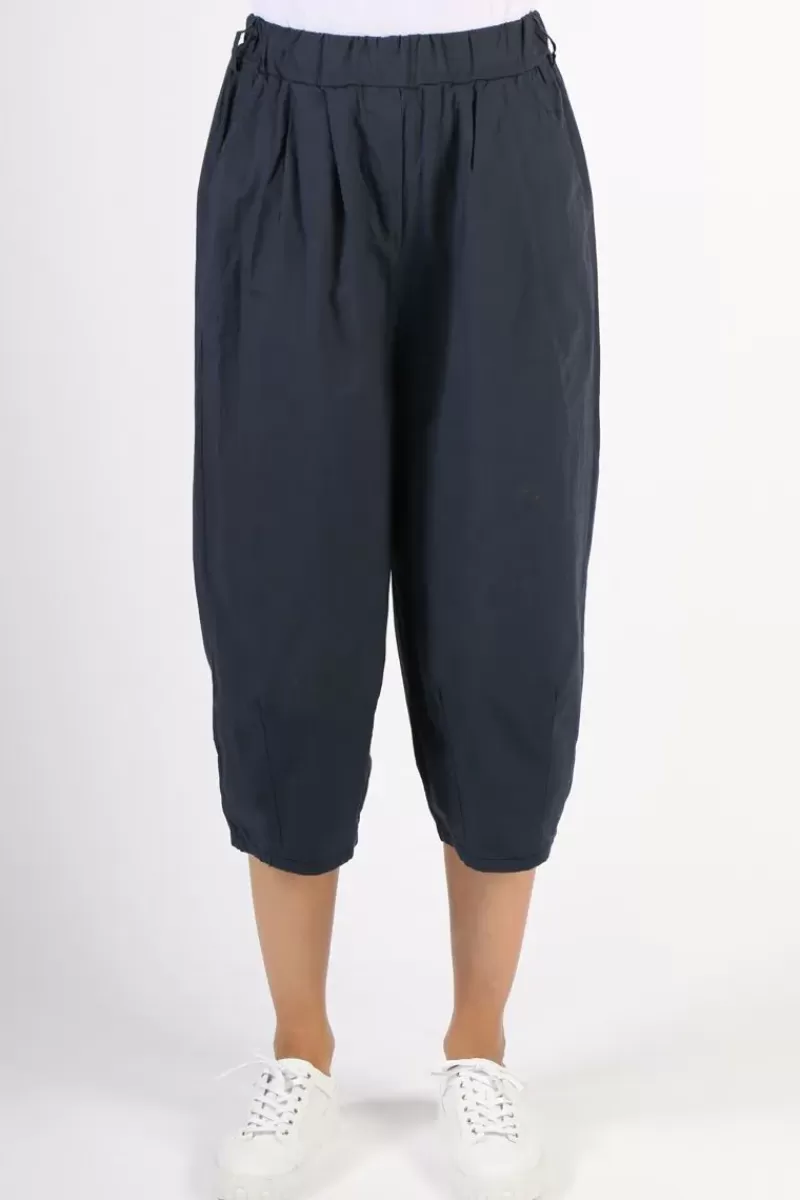 AMICI Wide Leg Culotte Pants In Navy