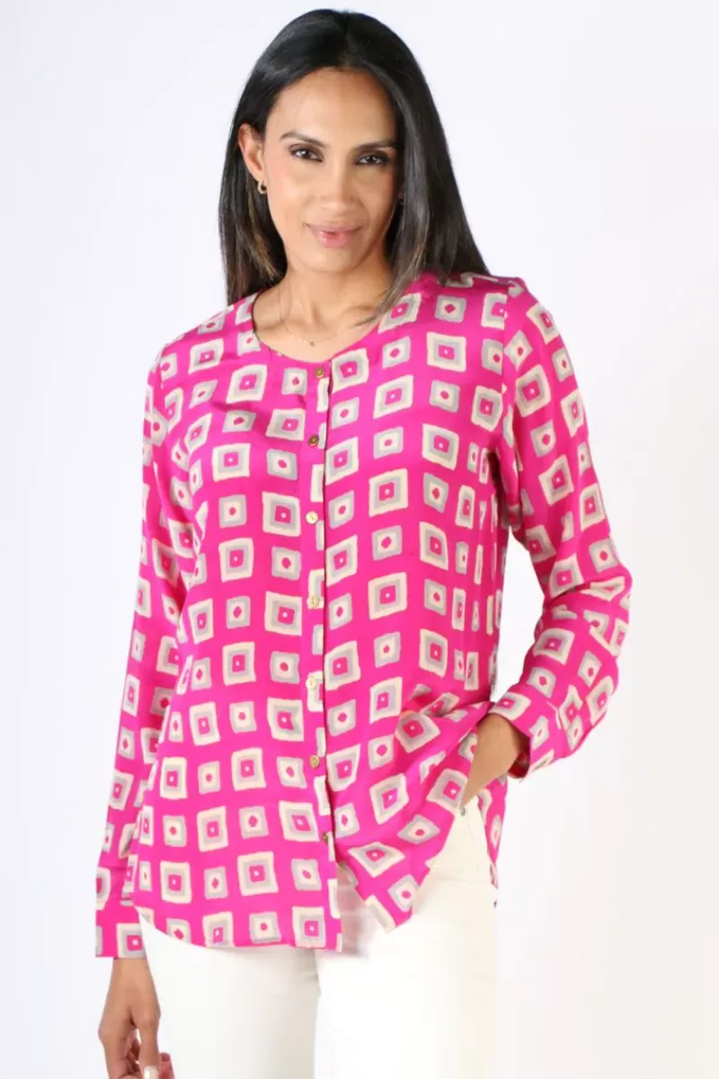 ANUPAMAA Agni Check Shirt In Pink