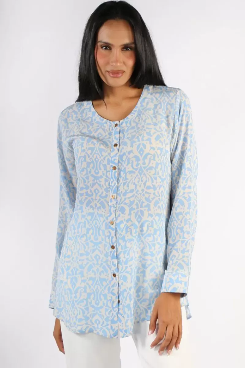 ANUPAMAA Agni Deco Shirt In Sky