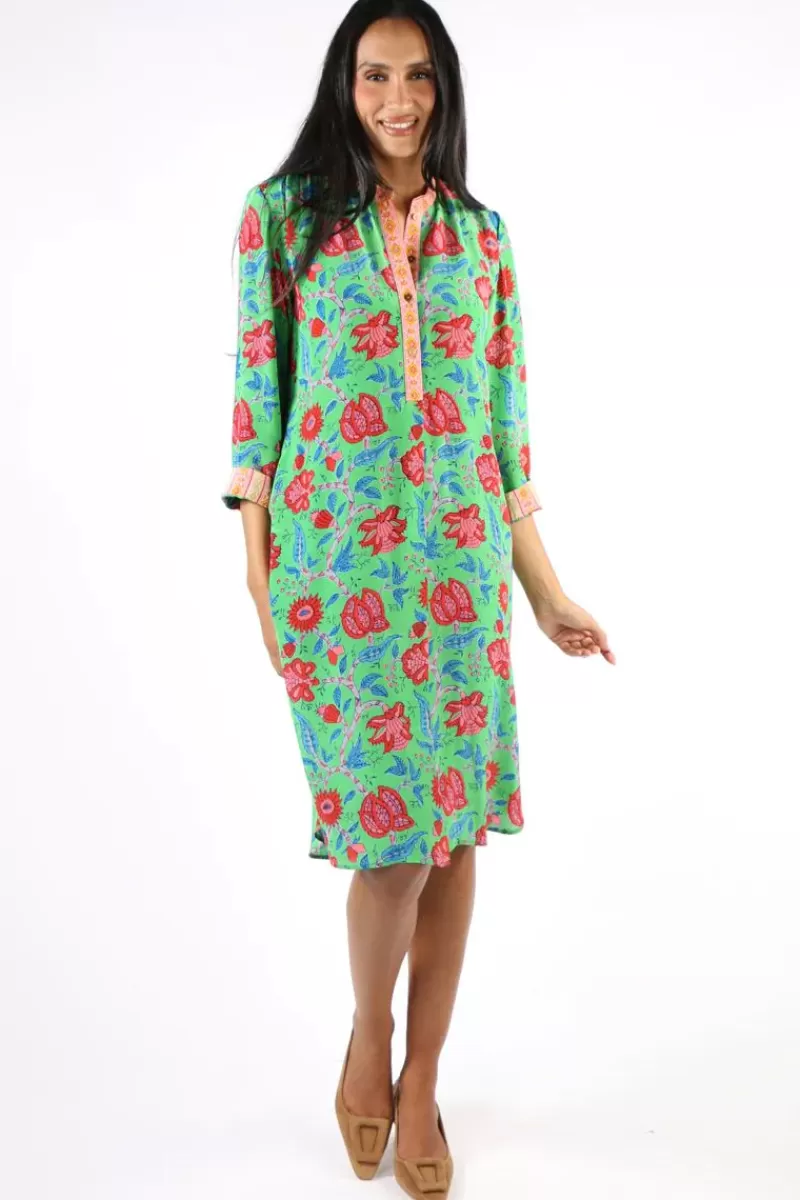 ANUPAMAA Anya Bouquet Dress In Green