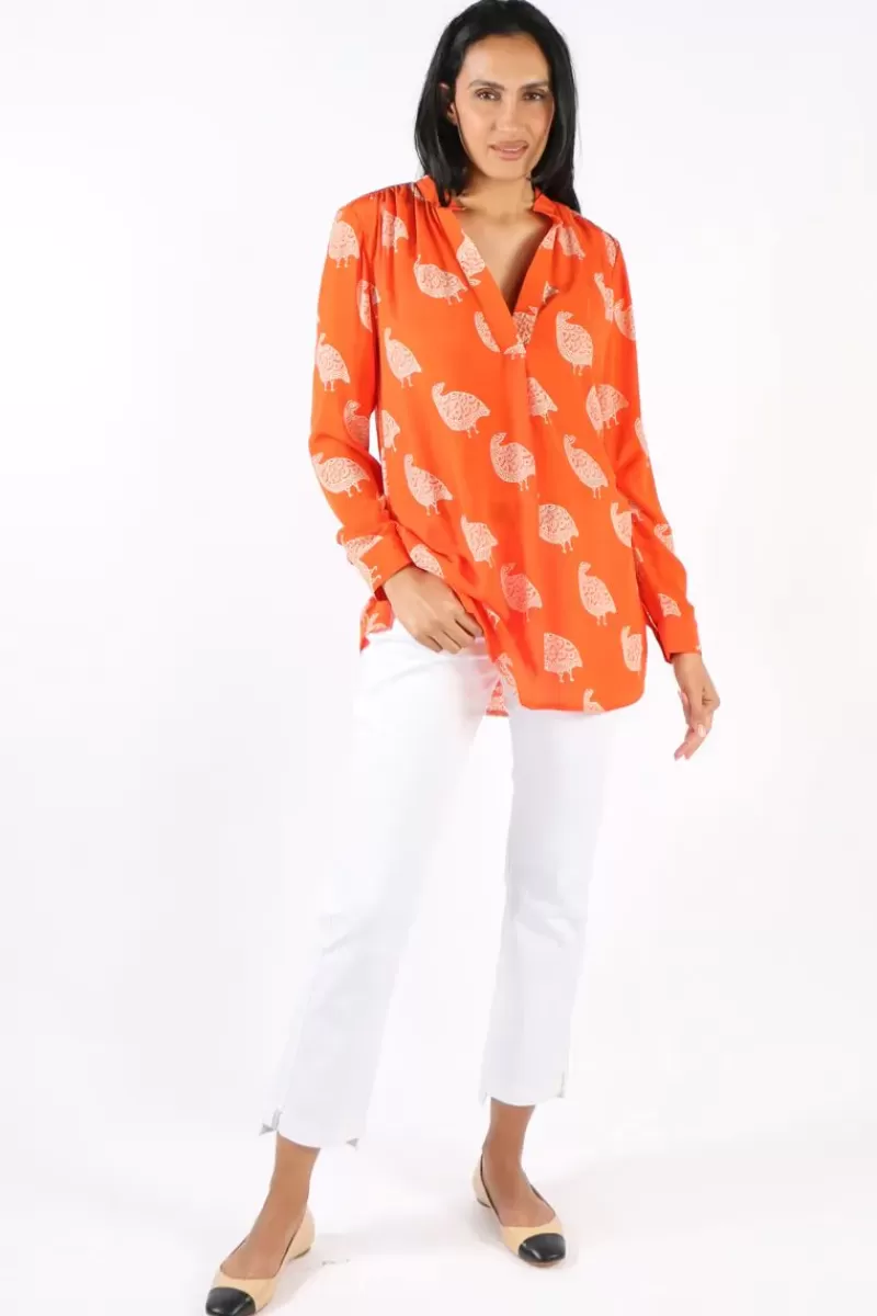 ANUPAMAA Bird Agni Shirt In Orange