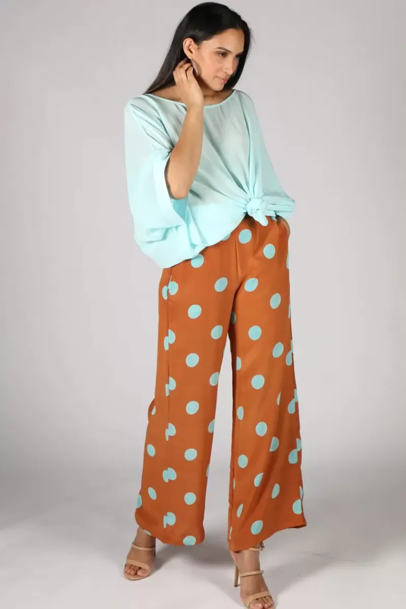 Reads Online Anupamaa Palazzo Spot Pant In Tan