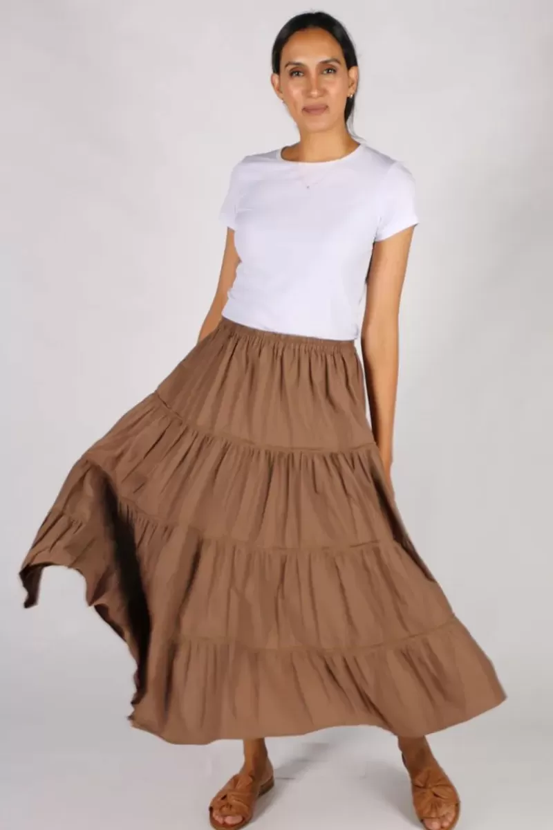 BAGRUU Diwali Skirt In Teak