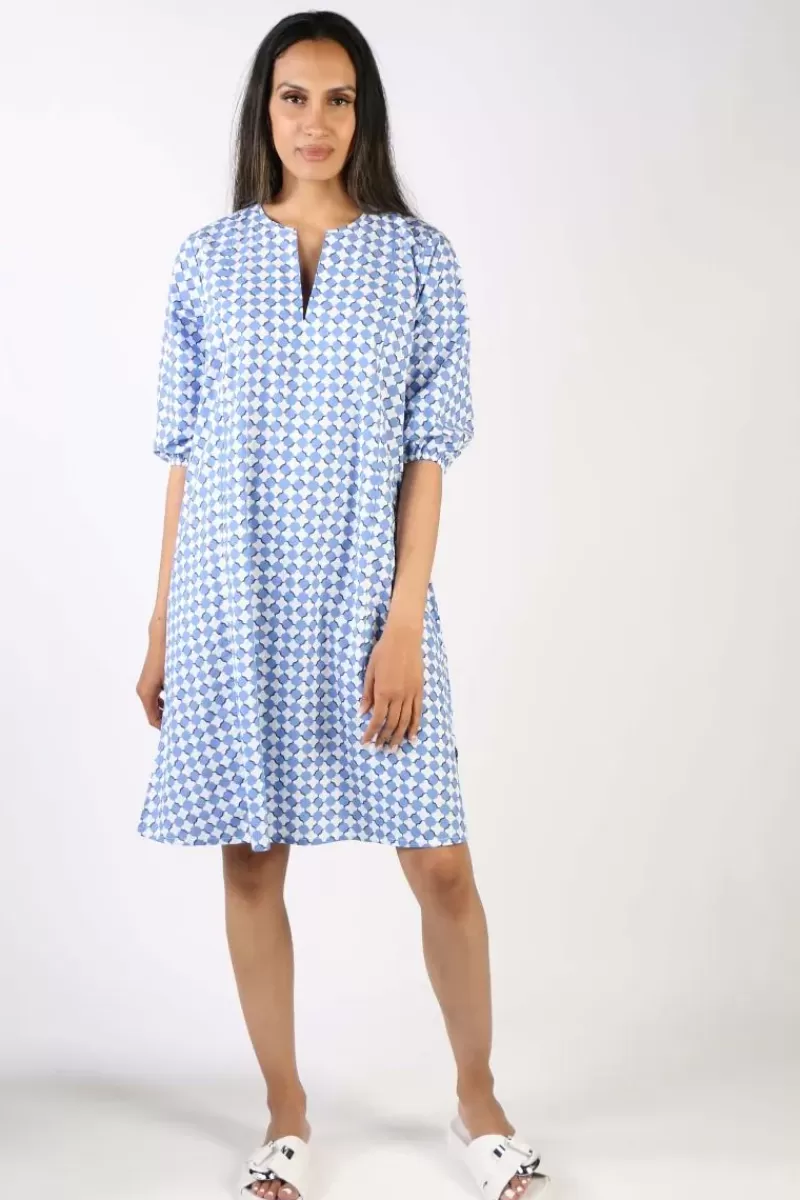 BAGRUU Elka Print Dress In Ensign