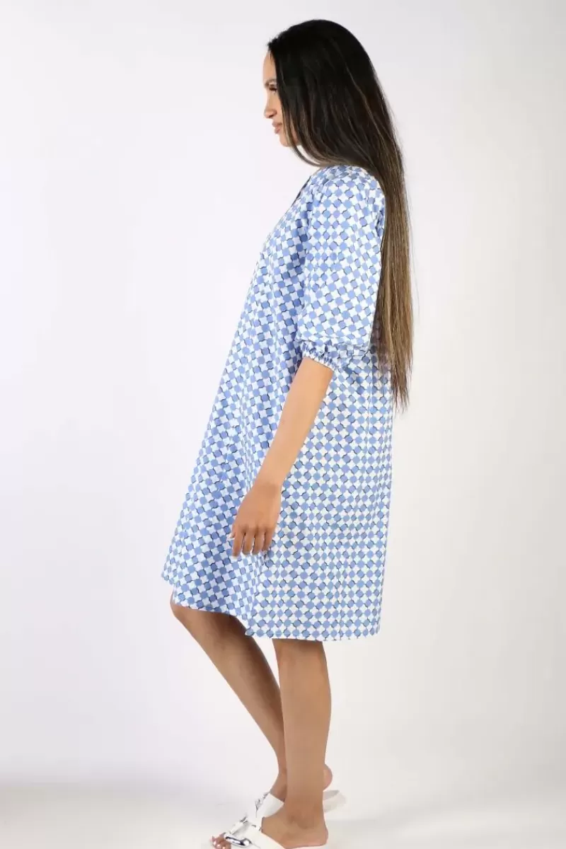 BAGRUU Elka Print Dress In Ensign