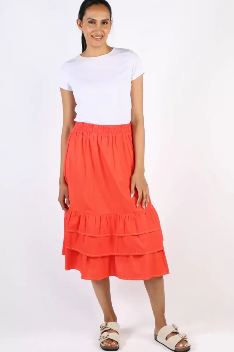 BAGRUU Frida Skirt In Poppy