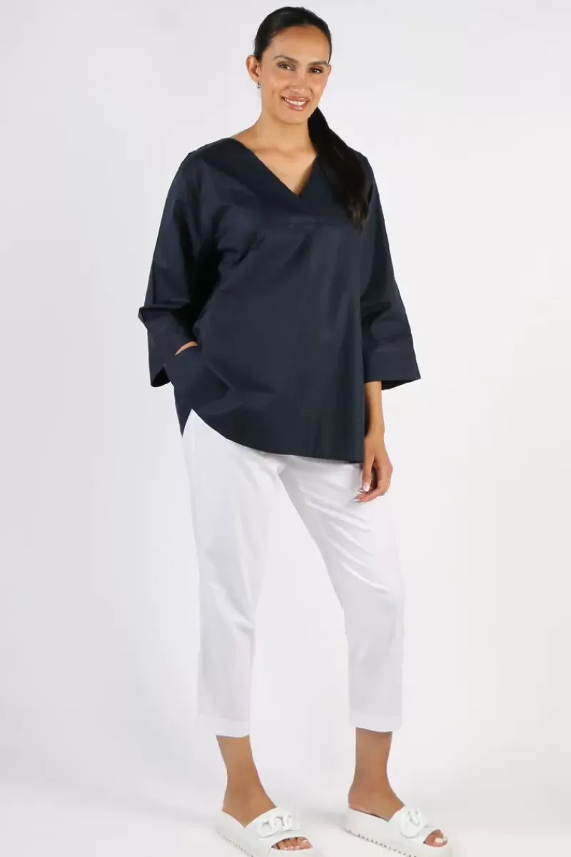 BAGRUU Jenna Top In Navy