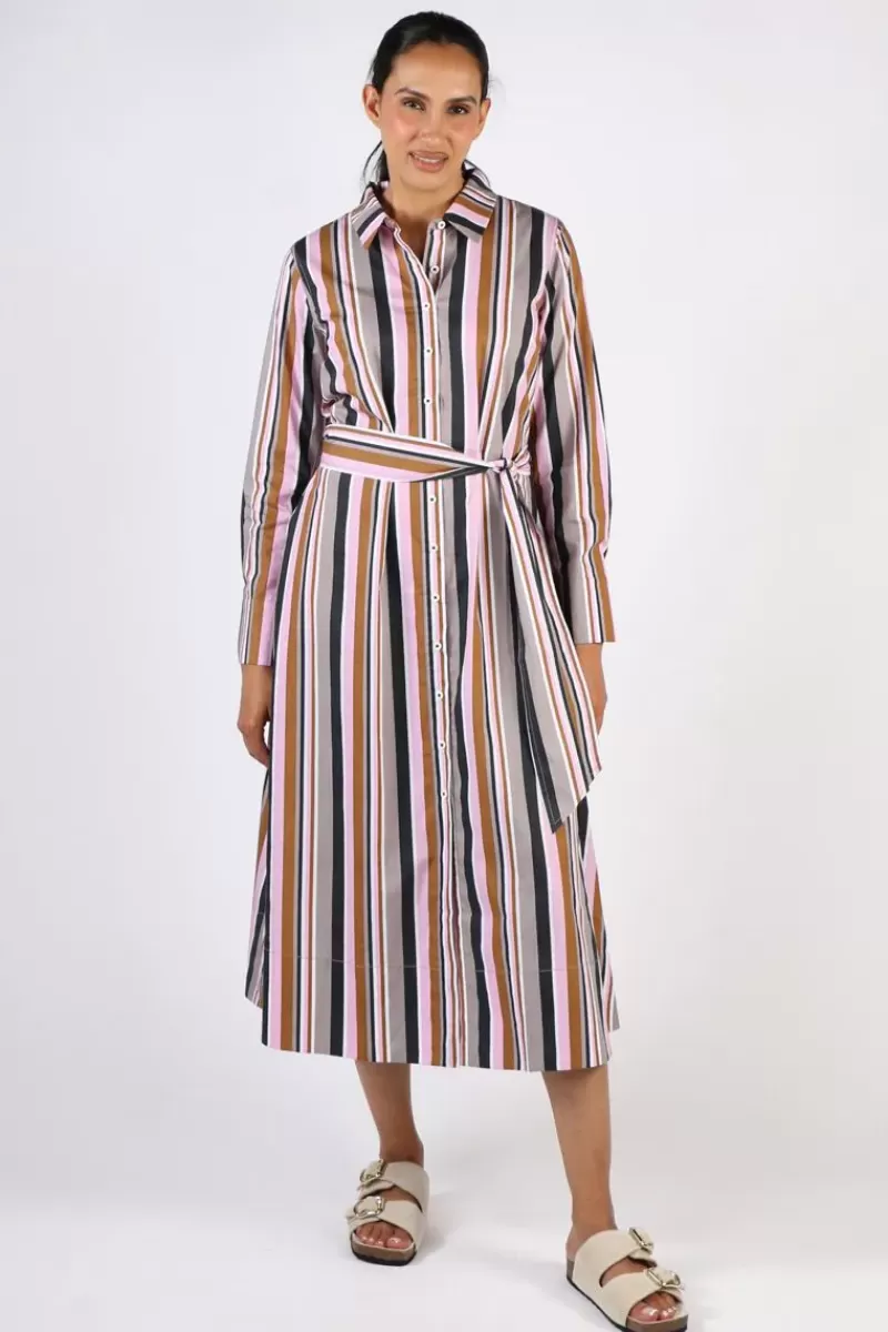 BAGRUU Mala Bold Stripe Dress In Multi