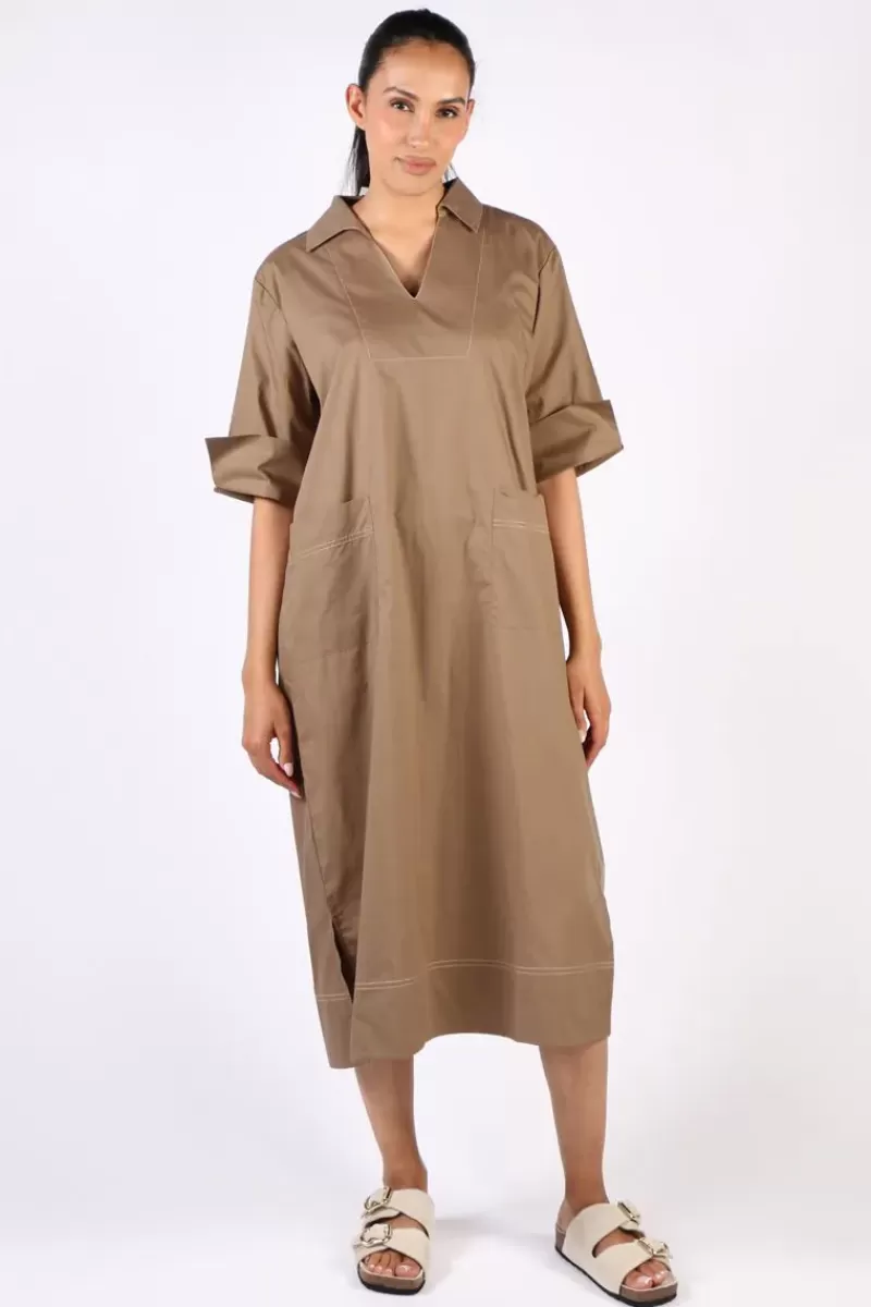 BAGRUU Minna Dress In Olive