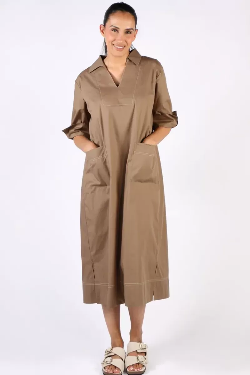 BAGRUU Minna Dress In Olive