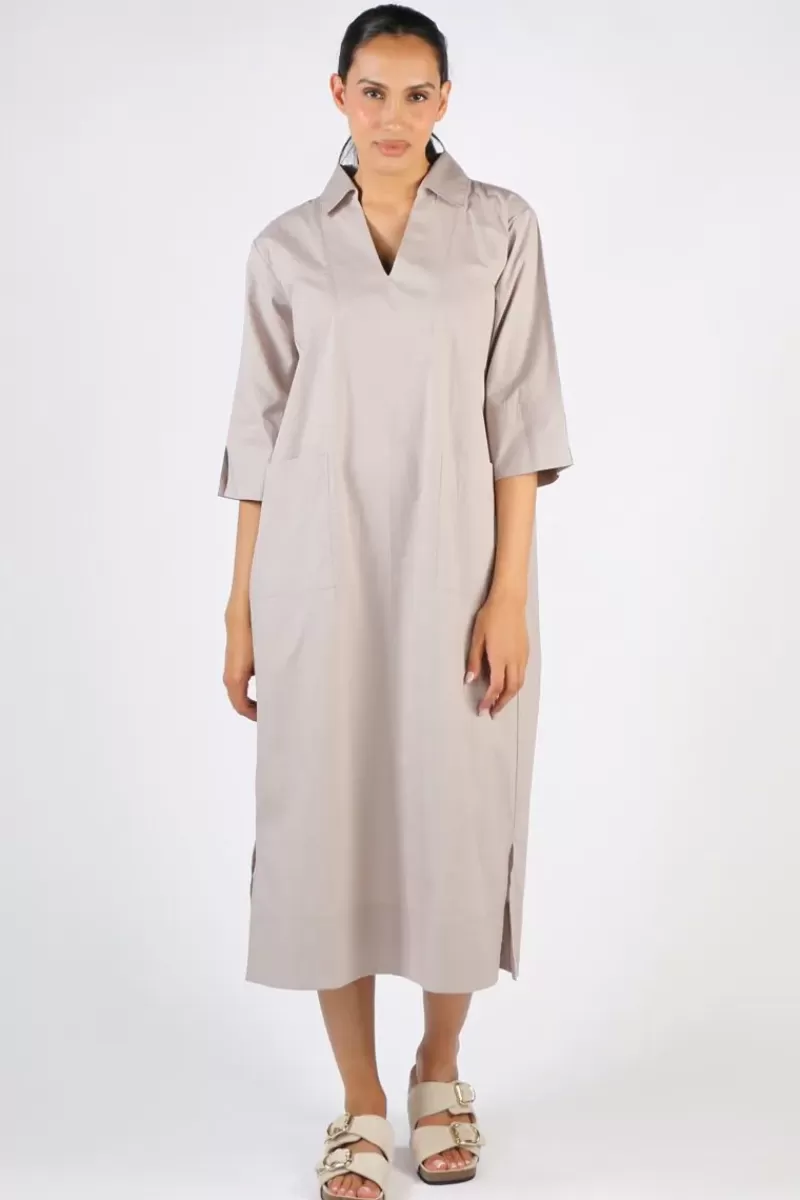 BAGRUU Minna Dress In Stone