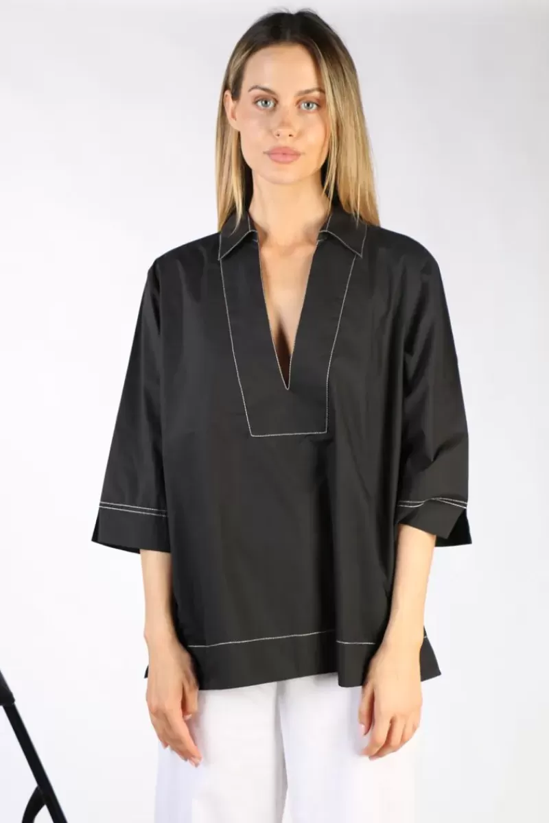 BAGRUU Minna Top In Black