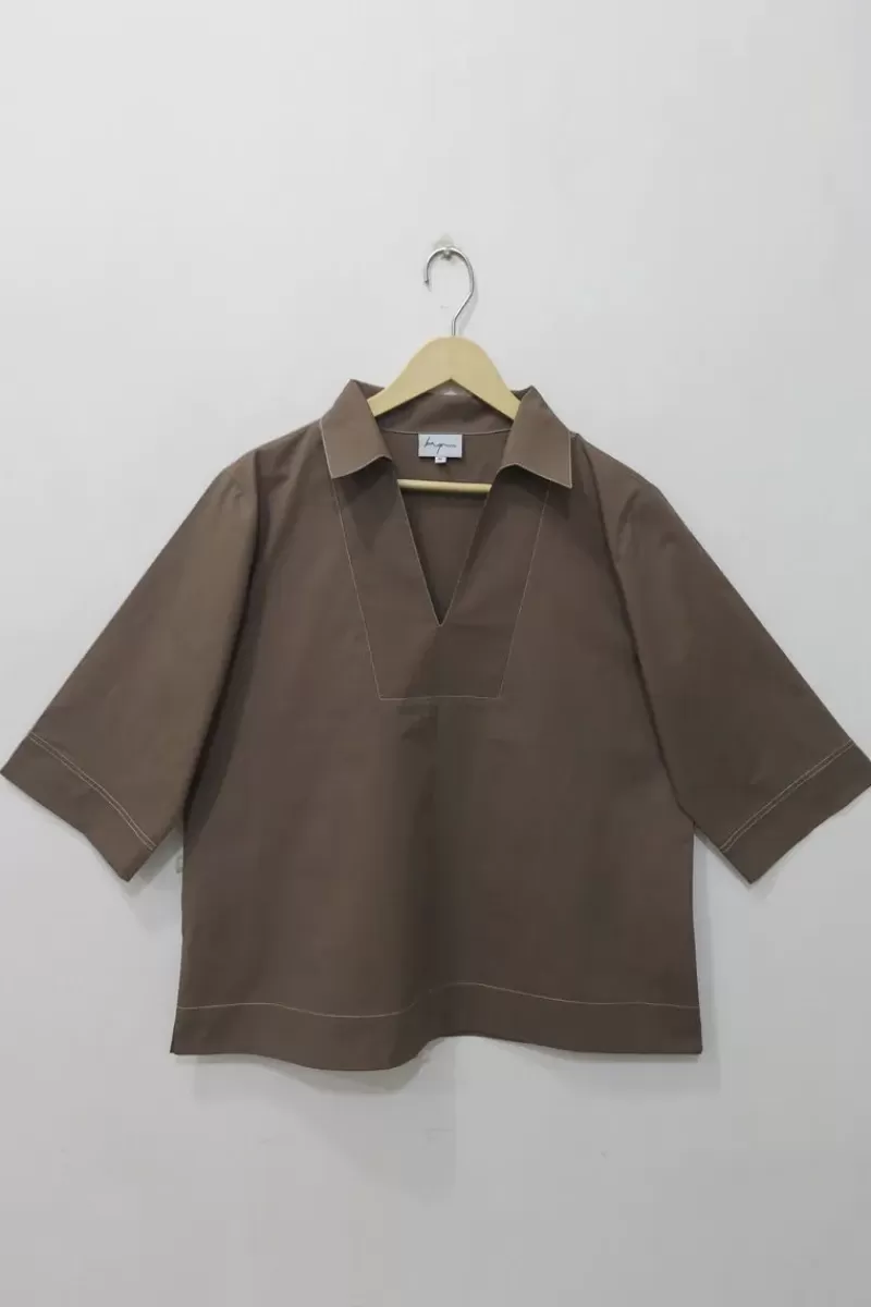 BAGRUU Minna Top In Olive