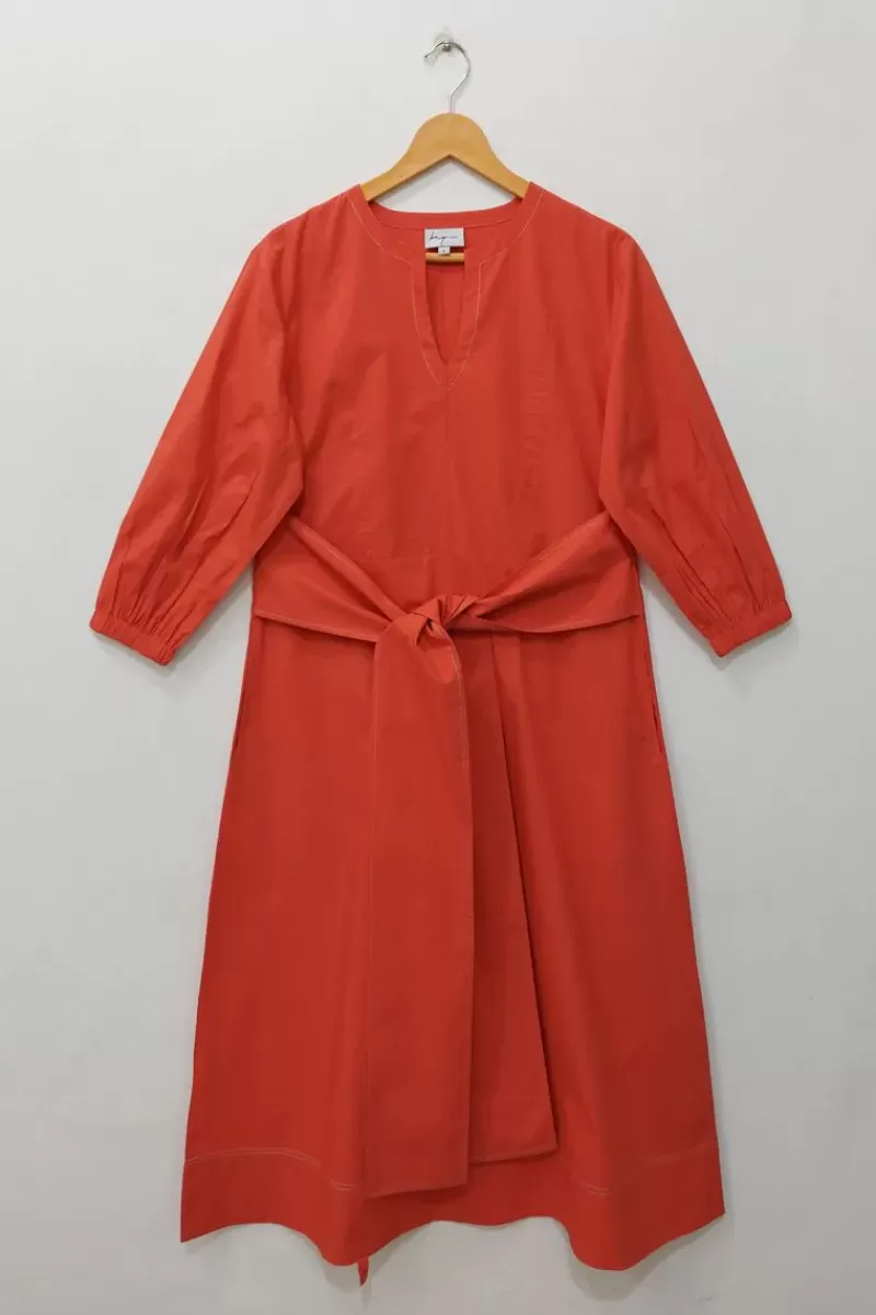 BAGRUU Perri Dress In Poppy