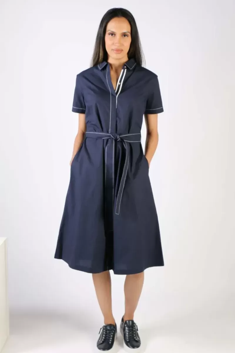 BAGRUU Sara Dress In Navy