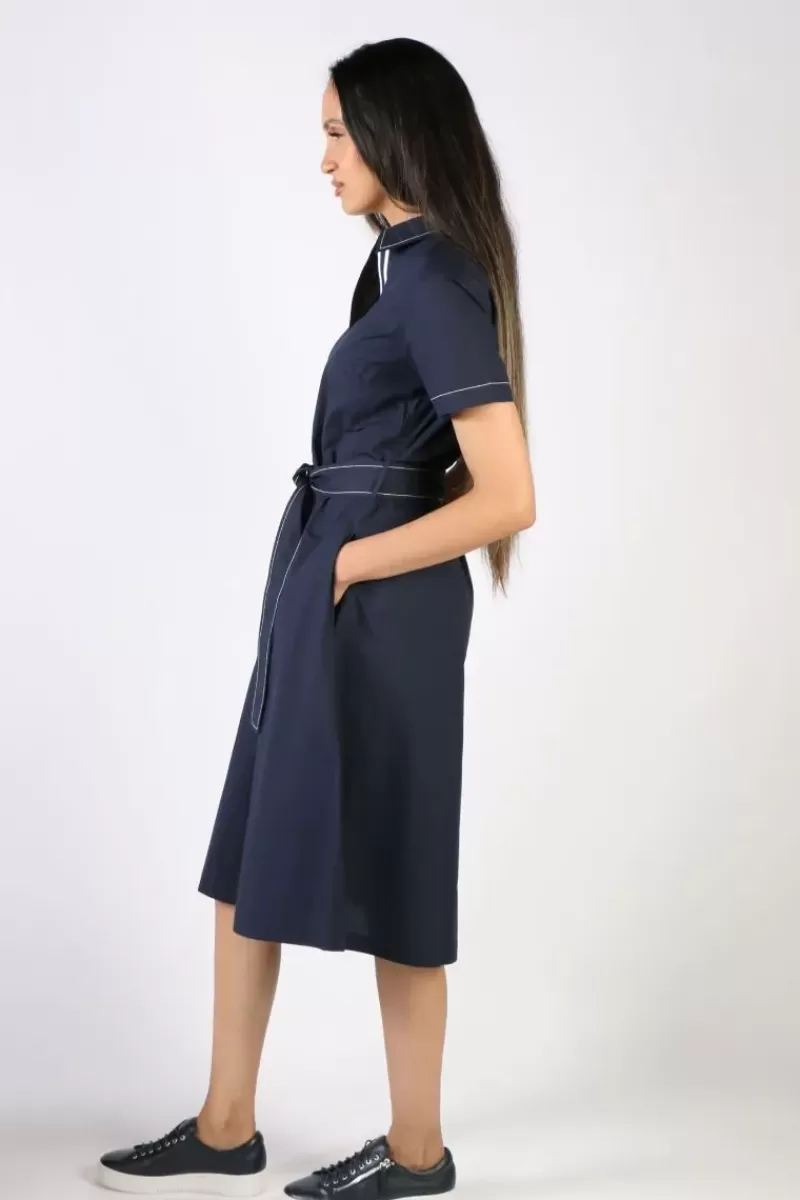 BAGRUU Sara Dress In Navy