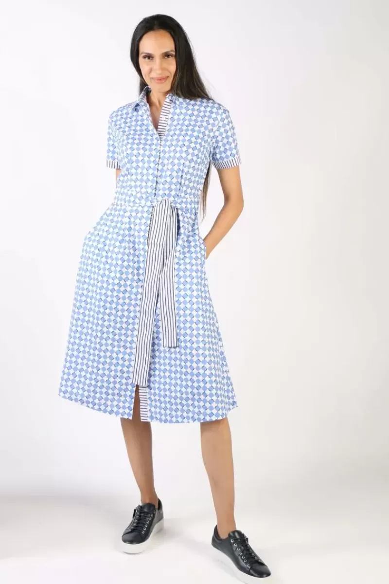 BAGRUU Sara Print Dress In Ensign