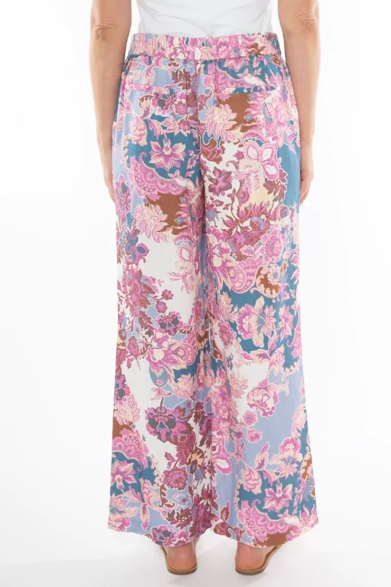 JUMP Baroque Print Palazzo Pant In Multi By