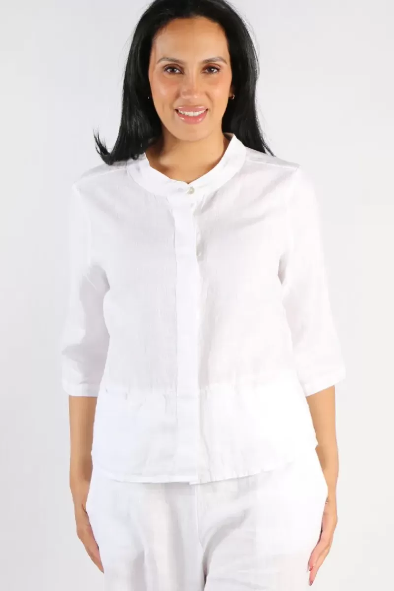 BLUEBERRY Italia Classic Blouse In White