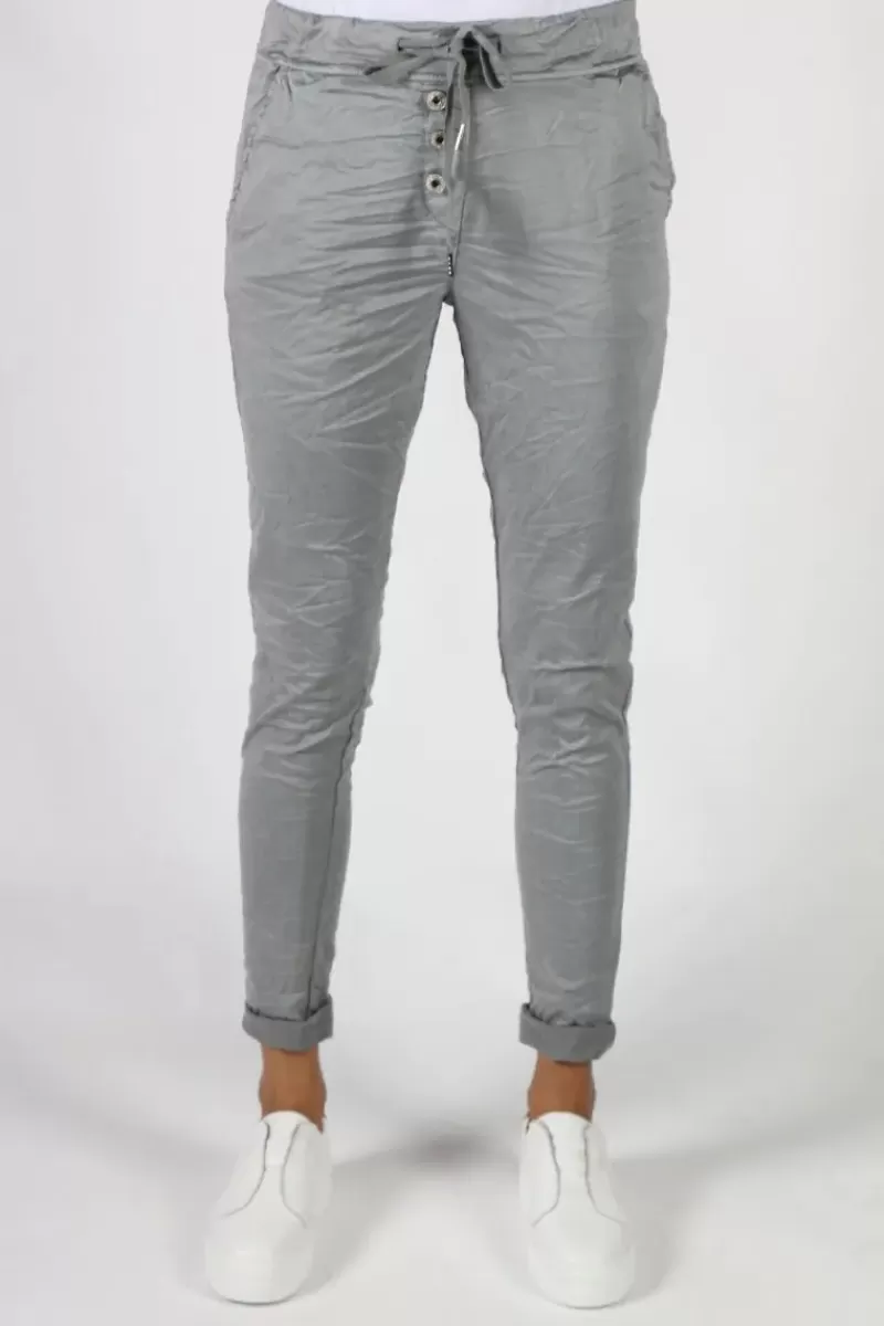 BOHEMIA Soft Button Jogger In Grey