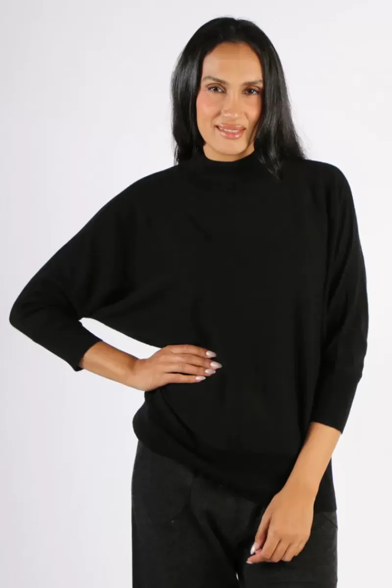 BRIDGE & LORD Bridge And Lord Dolman Sleeve Jumper In Black