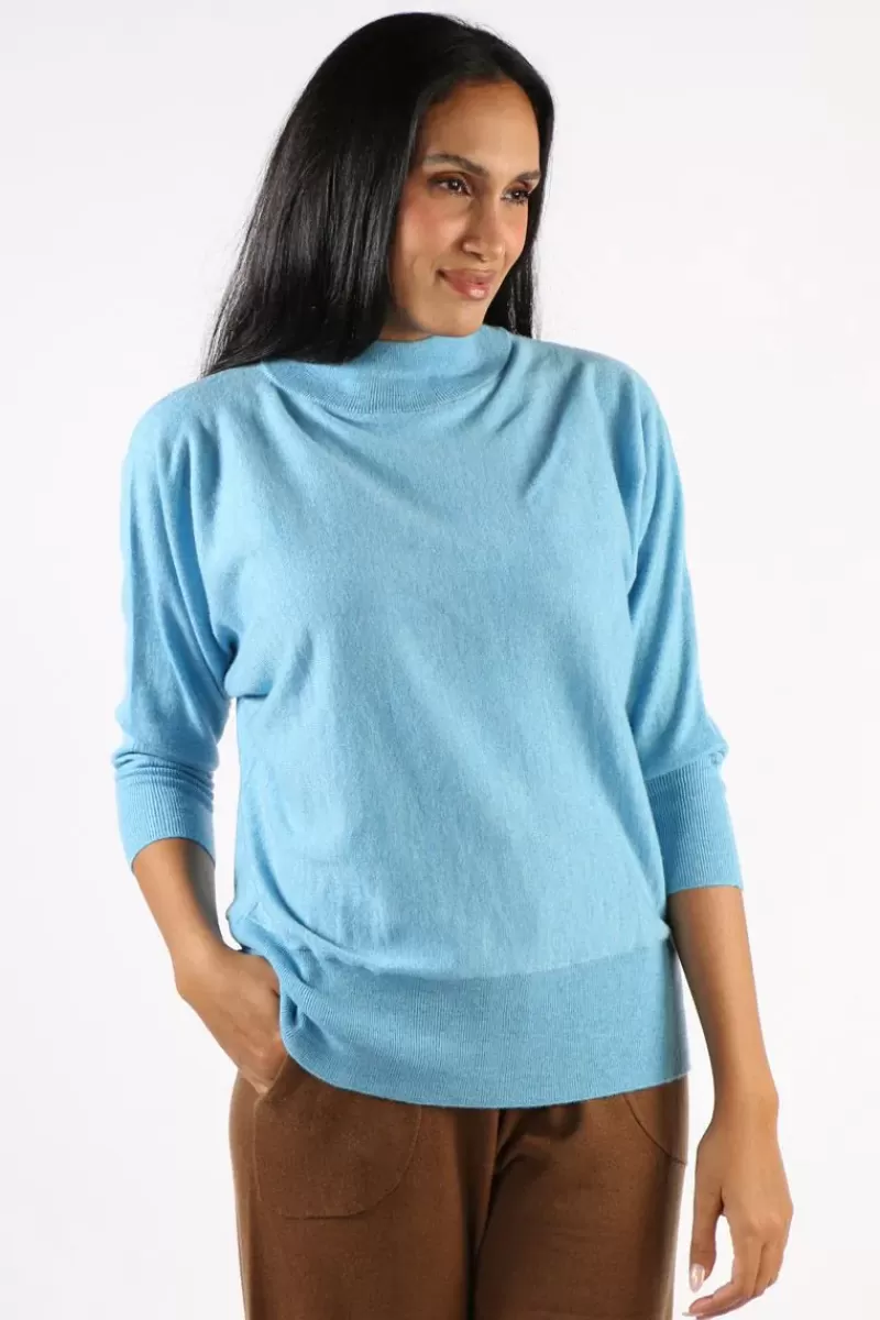 BRIDGE & LORD Bridge And Lord Dolman Sleeve Jumper In Blue