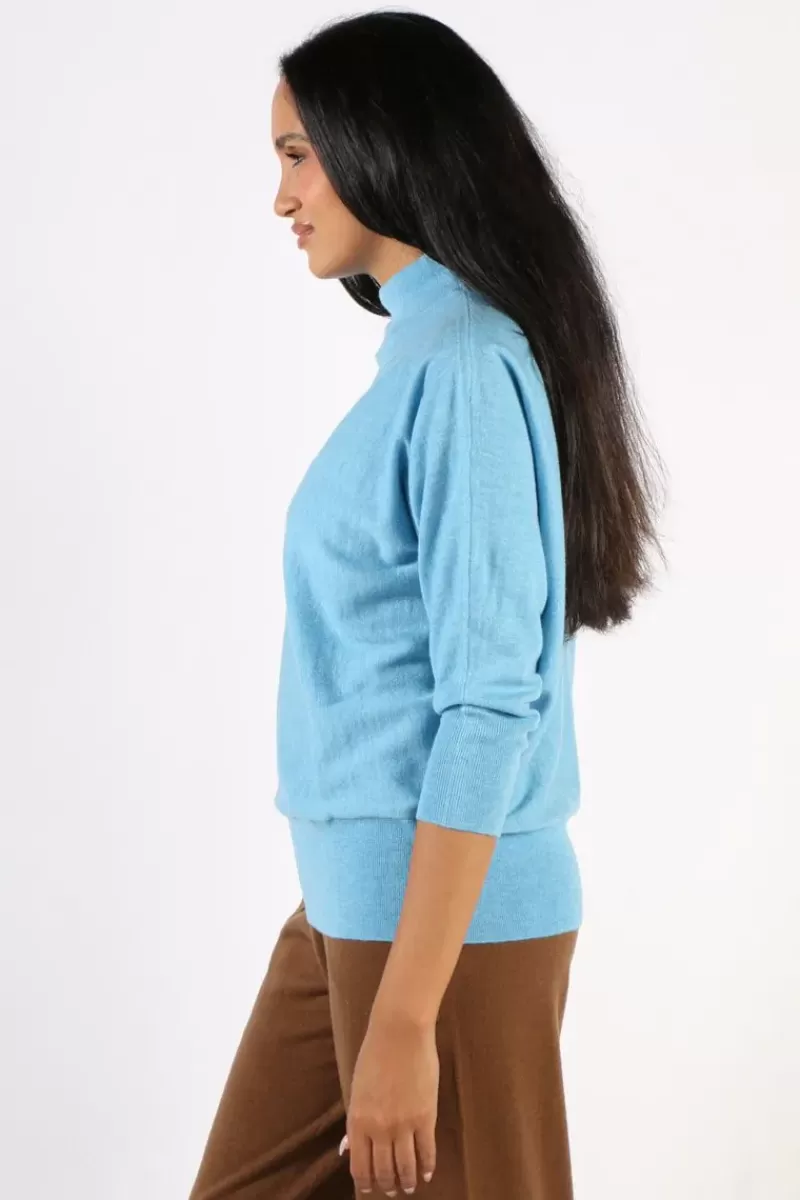 BRIDGE & LORD Bridge And Lord Dolman Sleeve Jumper In Blue