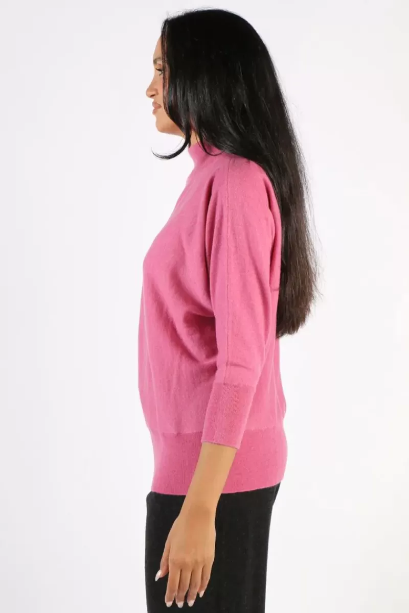 BRIDGE & LORD Bridge And Lord Dolman Sleeve Jumper In Rose