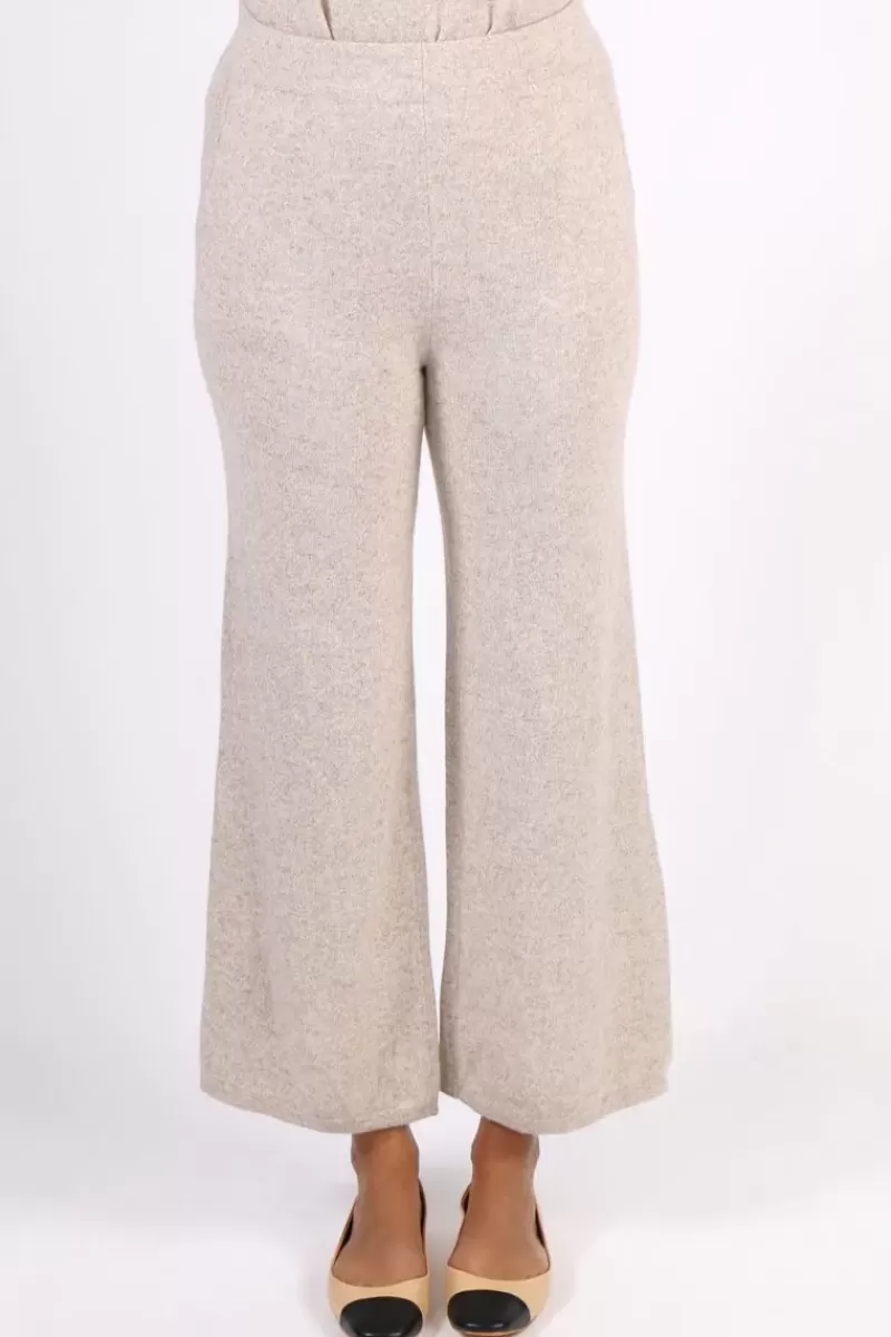 CAMPBELL & CO C & Co Classic Palazzo Pant In Oatmeal