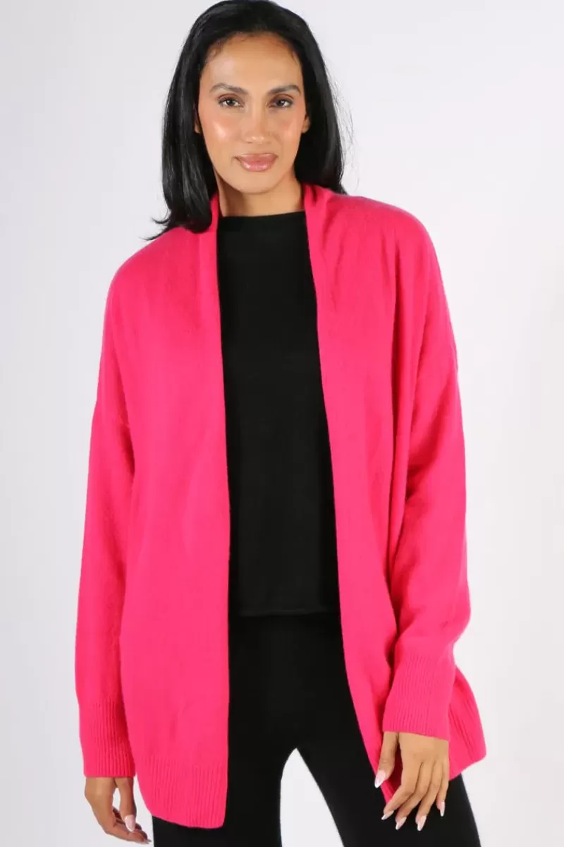 CAMPBELL & CO C & Co Wrap Cardi In Hot Pink