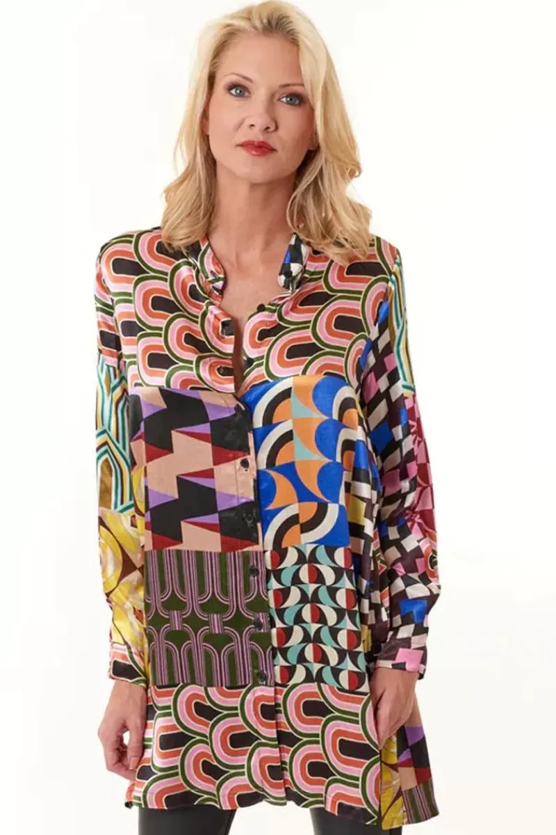 ALDO MARTINS Cap Julluca Longline Laila Tunic In Print