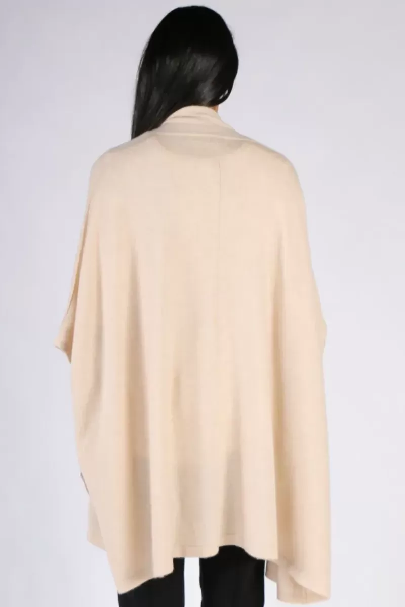 CAPRUS Cashmere Kimono Jacket By In Oatmeal