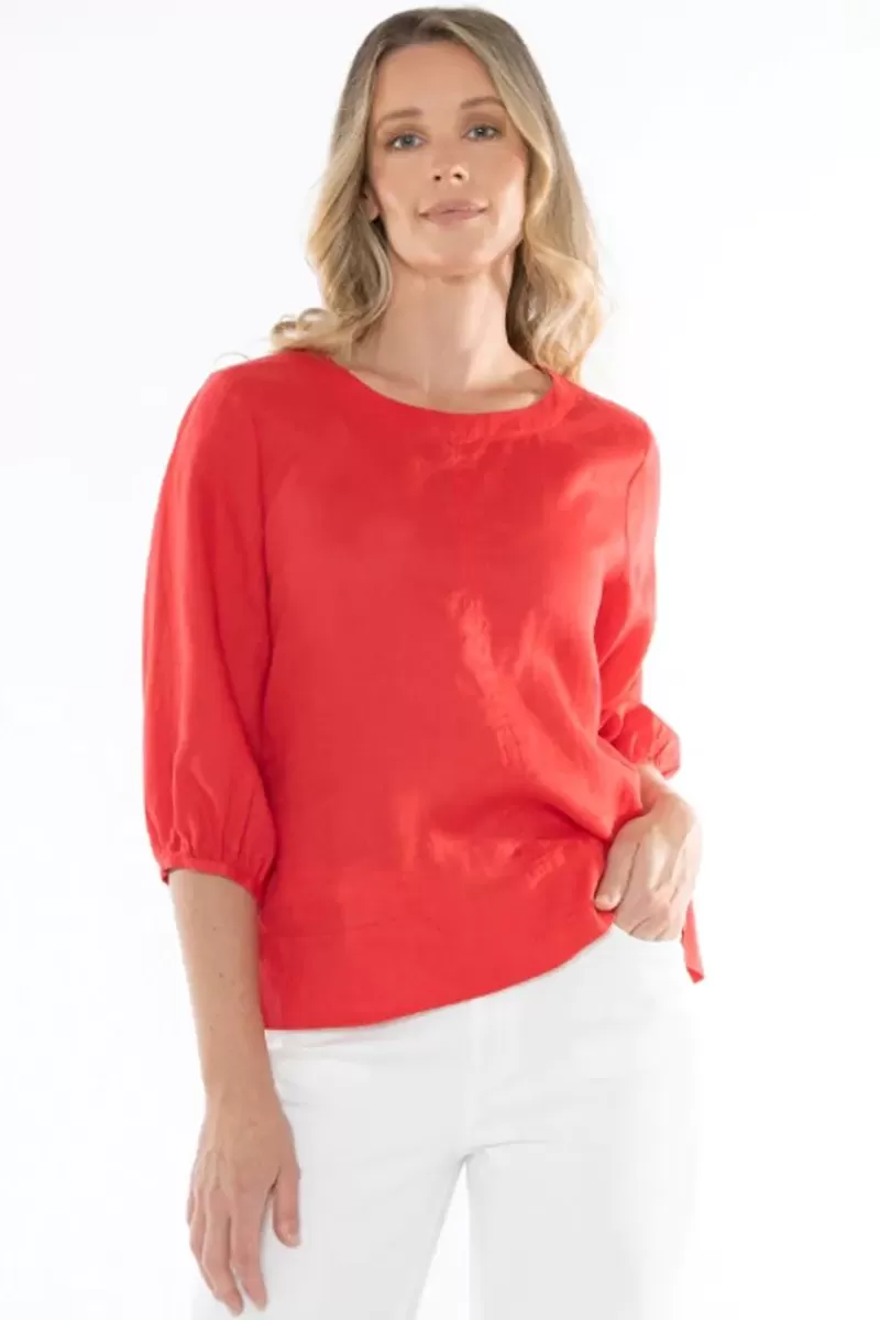 JUMP Center Seam Top In Poppy By