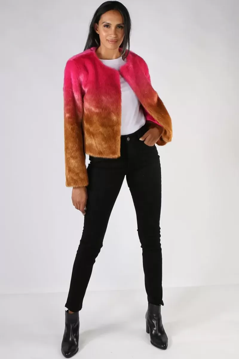 TRELISE COOPER Coop Crazy Fur You Coat Pink