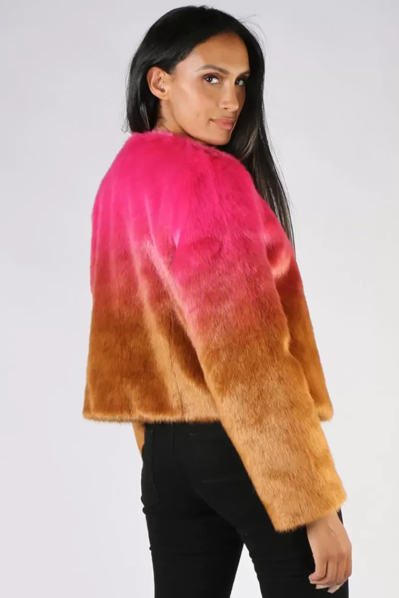 TRELISE COOPER Coop Crazy Fur You Coat Pink