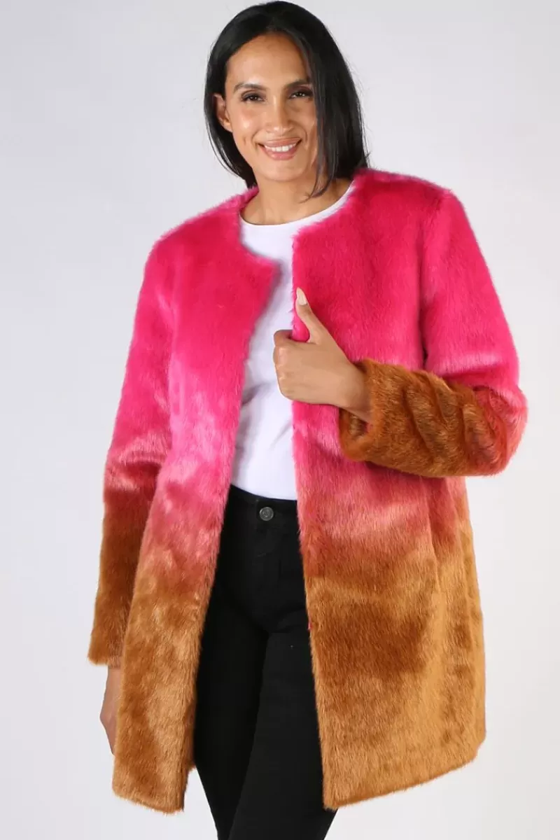 TRELISE COOPER Coop Longing Fur You Coat In Pink