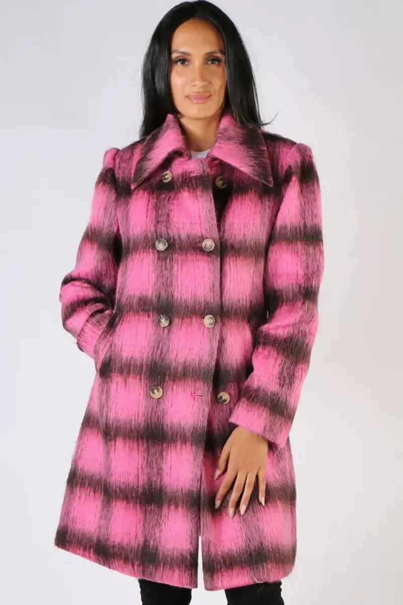 TRELISE COOPER Cooper Double Scoop Coat In Pink