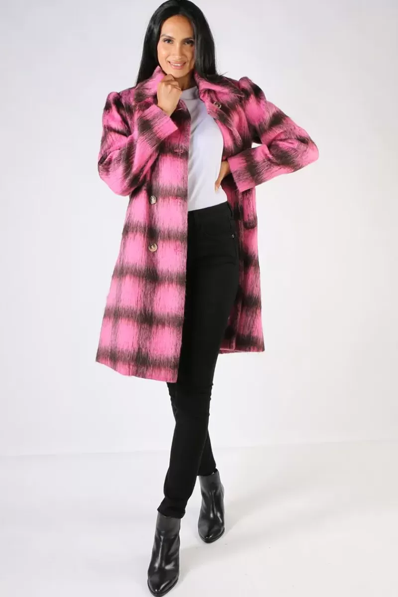 TRELISE COOPER Cooper Double Scoop Coat In Pink