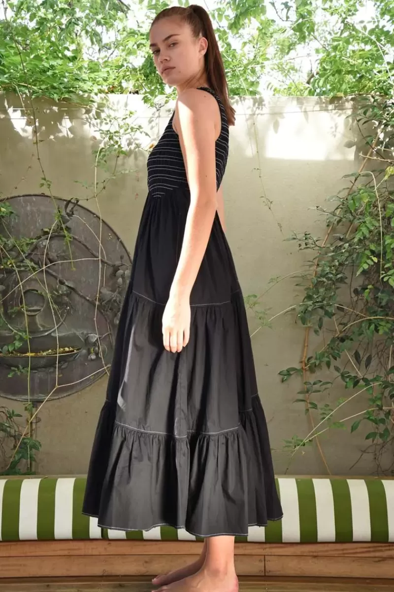 TRELISE COOPER Cooper Shirring Is Caring Maxi Dress In Black