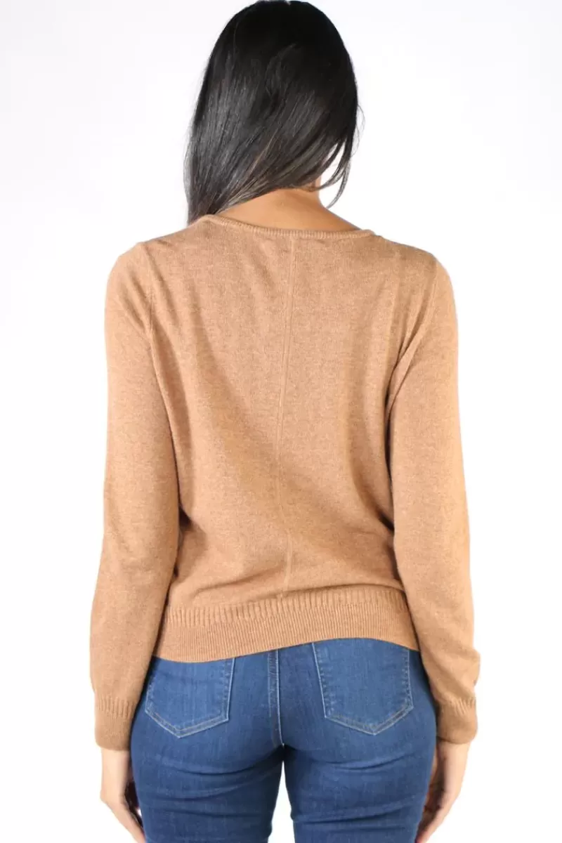 JUMP Core Cardigan In Toffee By