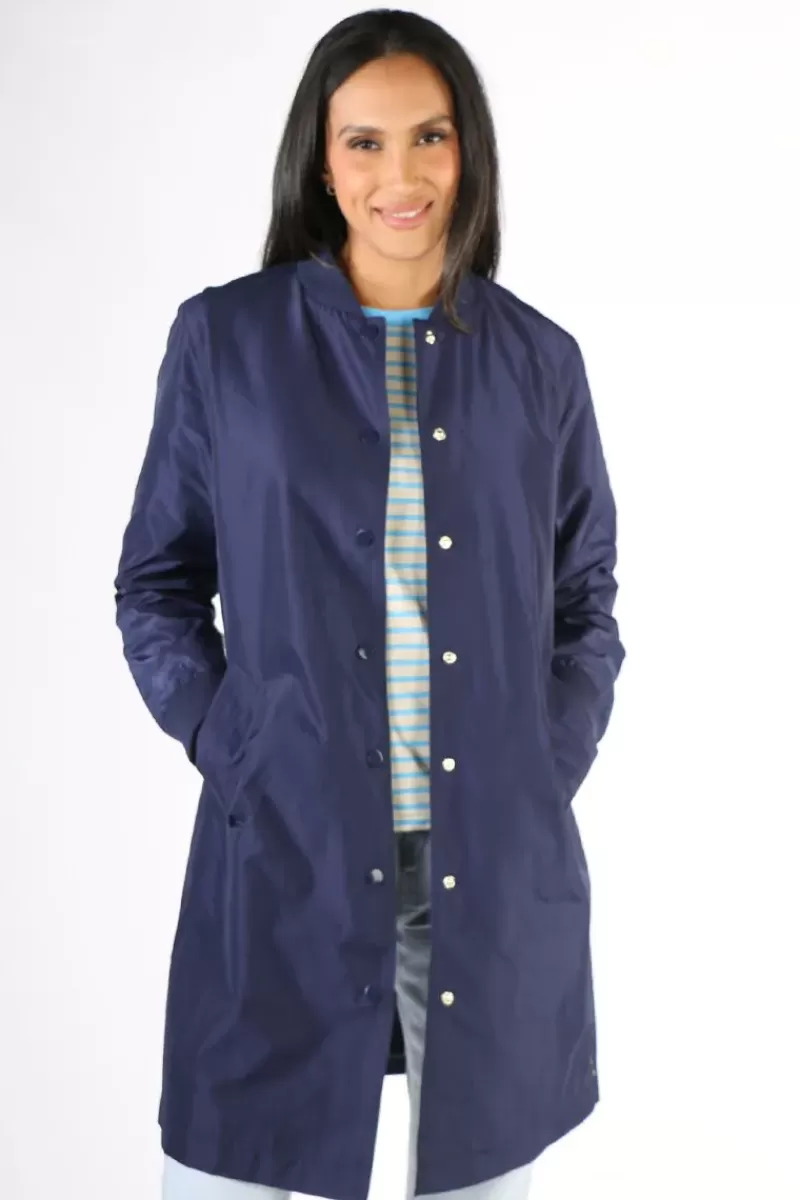 COSTER Duster Coat In Navy