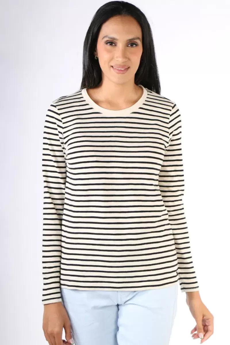 COSTER Striped T-Shirt In Black