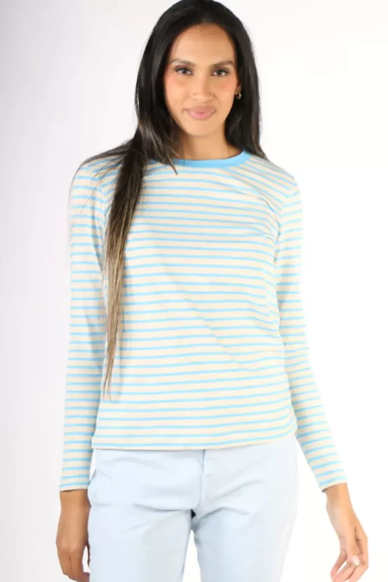 COSTER Striped T-Shirt In Blue