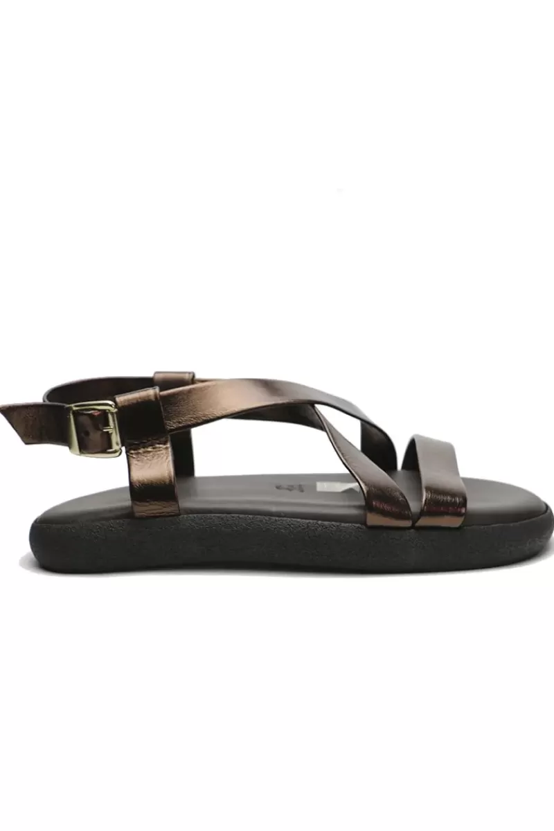 ANTICHI ROMANI Crossover Sandal By In Bronze