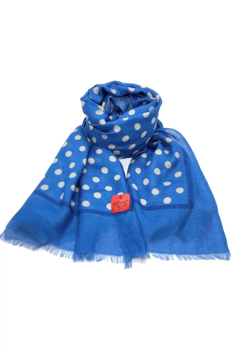 ERFURT Dot Scarf In Blue