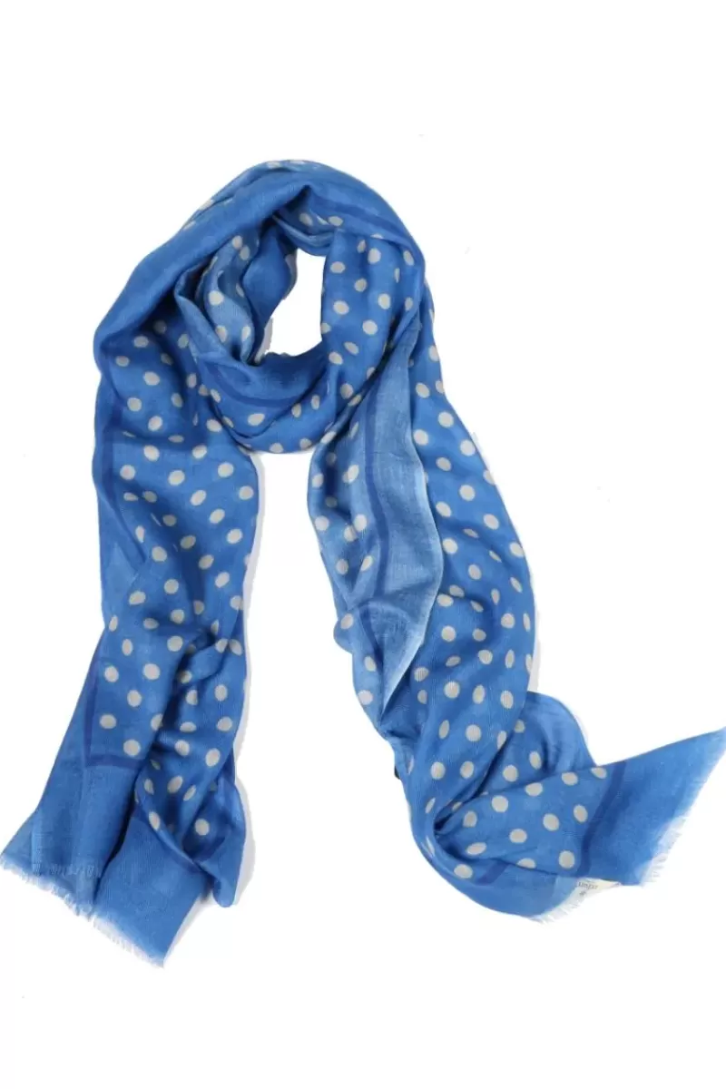 ERFURT Dot Scarf In Blue